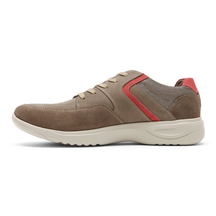 Rockport Menn Metro Path Sneaker Breen Nubuck Semsket Skinn