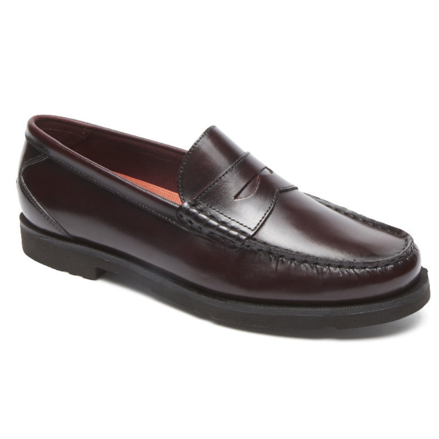 Rockport Herre Moderne Prep Penny Loafer Burgunder