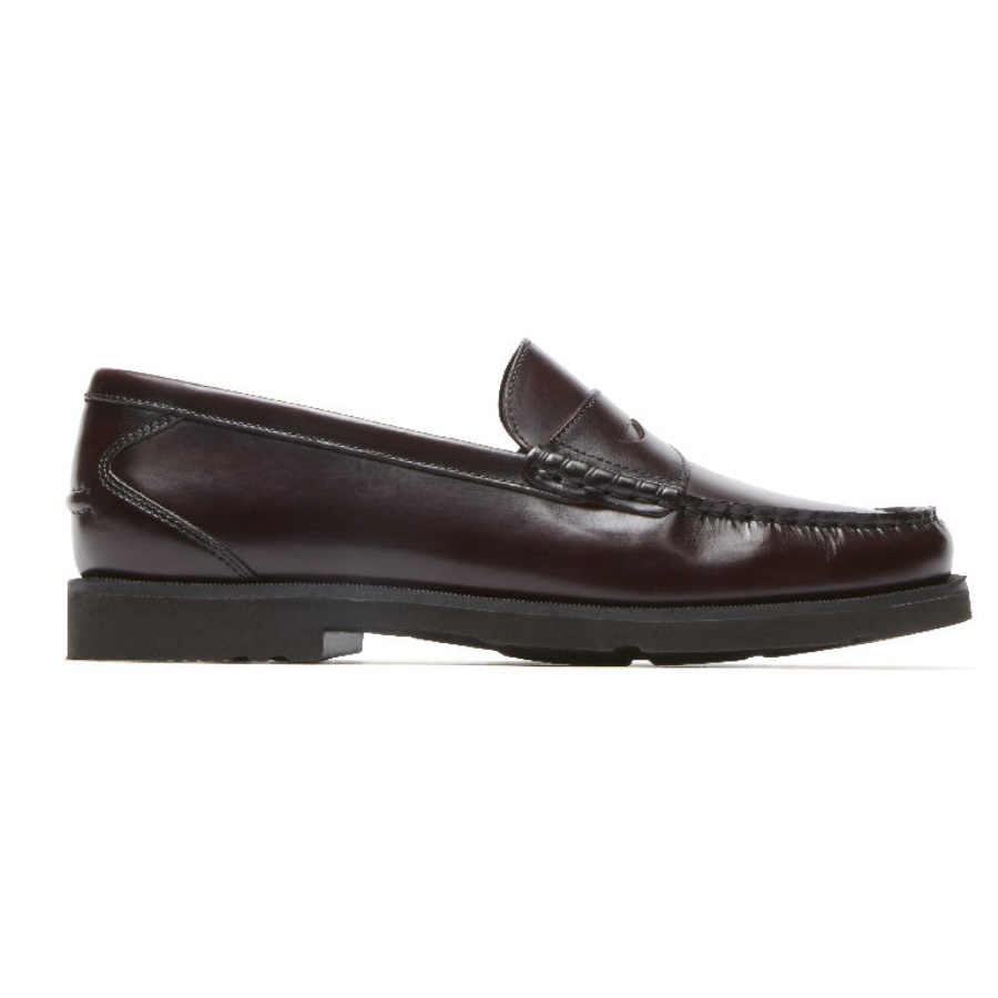 Rockport Herre Moderne Prep Penny Loafer Burgunder