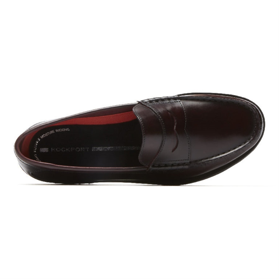 Rockport Herre Moderne Prep Penny Loafer Burgunder