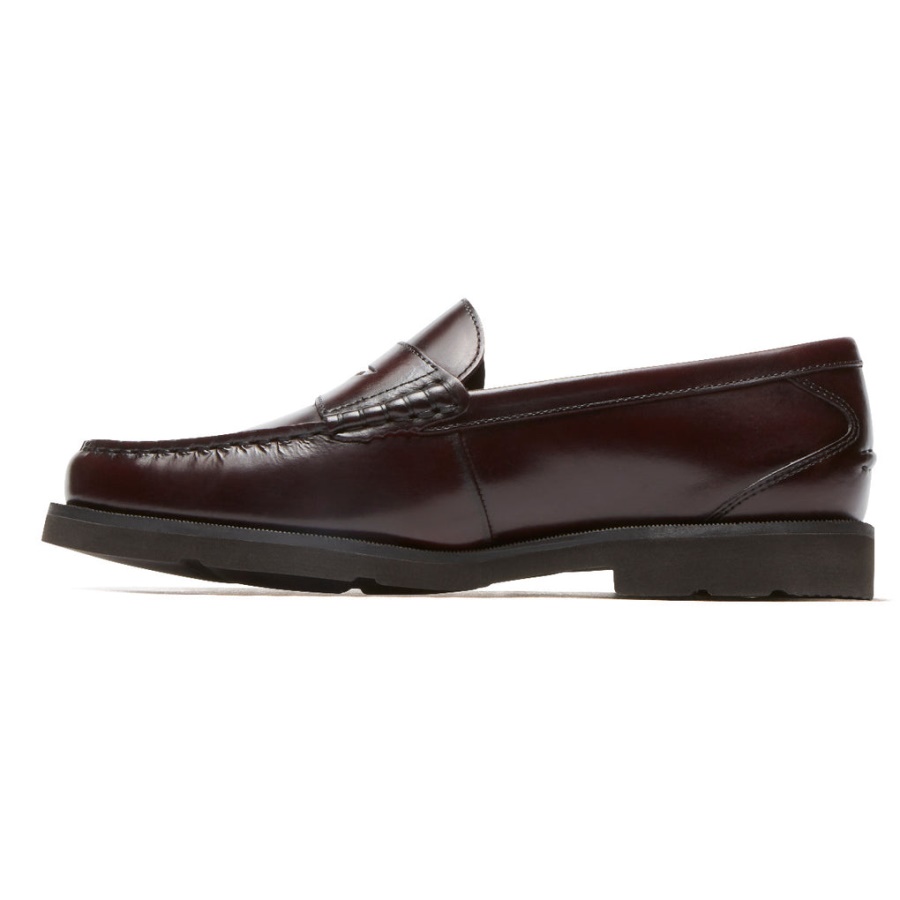 Rockport Herre Moderne Prep Penny Loafer Burgunder