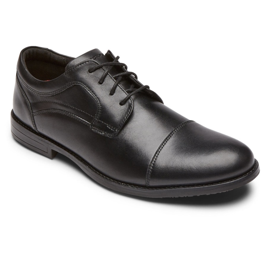 Rockport Herre Mykel Cap Toe Oxford Svart