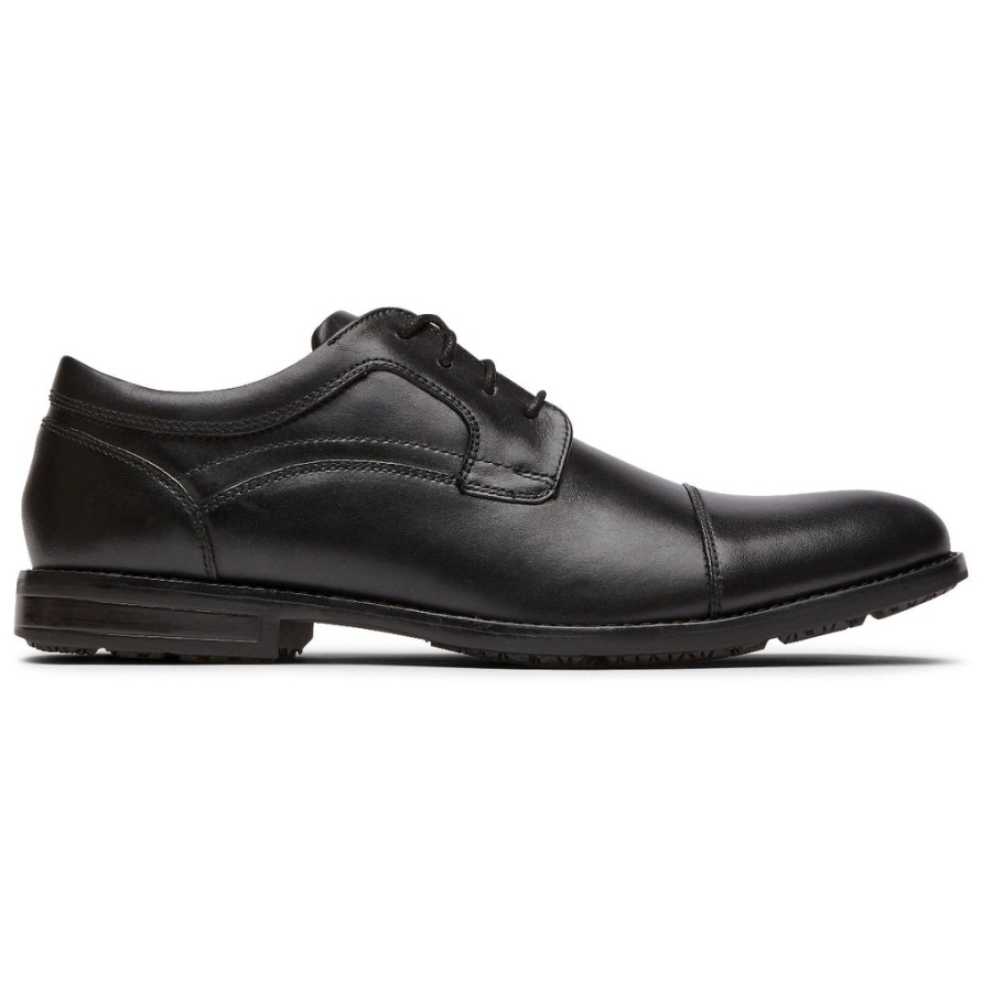 Rockport Herre Mykel Cap Toe Oxford Svart