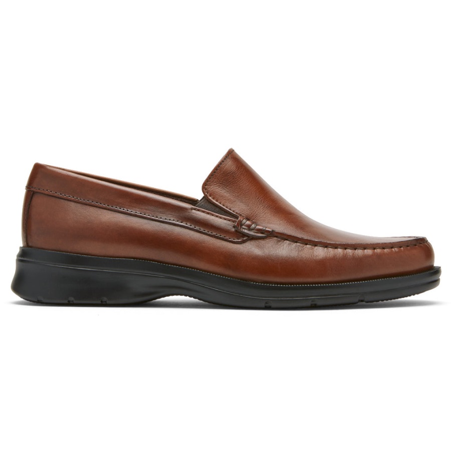 Rockport Herre Palmer Venetiansk Loafer Cognac Antikk