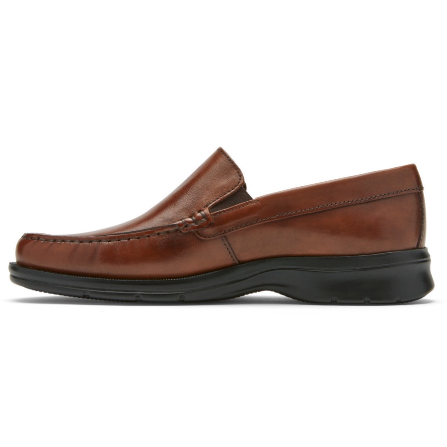 Rockport Herre Palmer Venetiansk Loafer Cognac Antikk