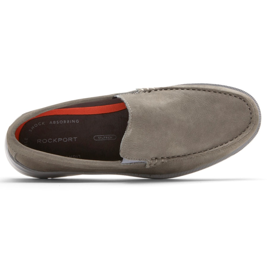 Rockport Herre Palmer Venetiansk Loafer Grå Nubuck