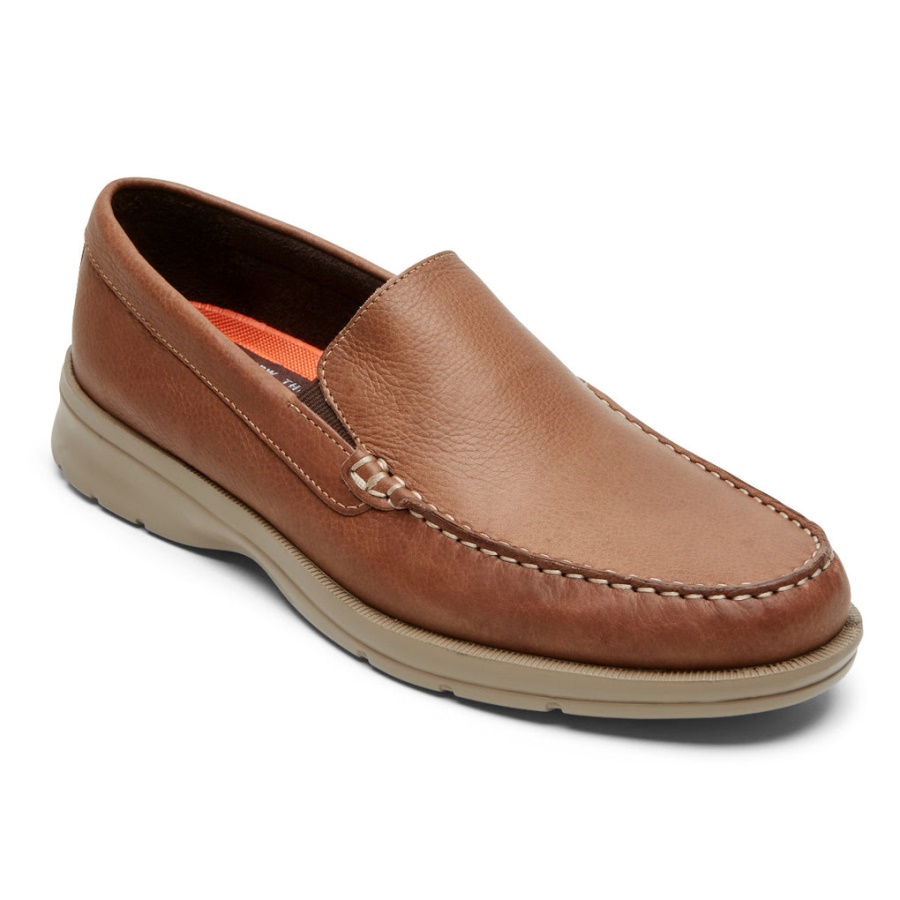 Rockport Herre Palmer Venetiansk Loafer Brunfarget
