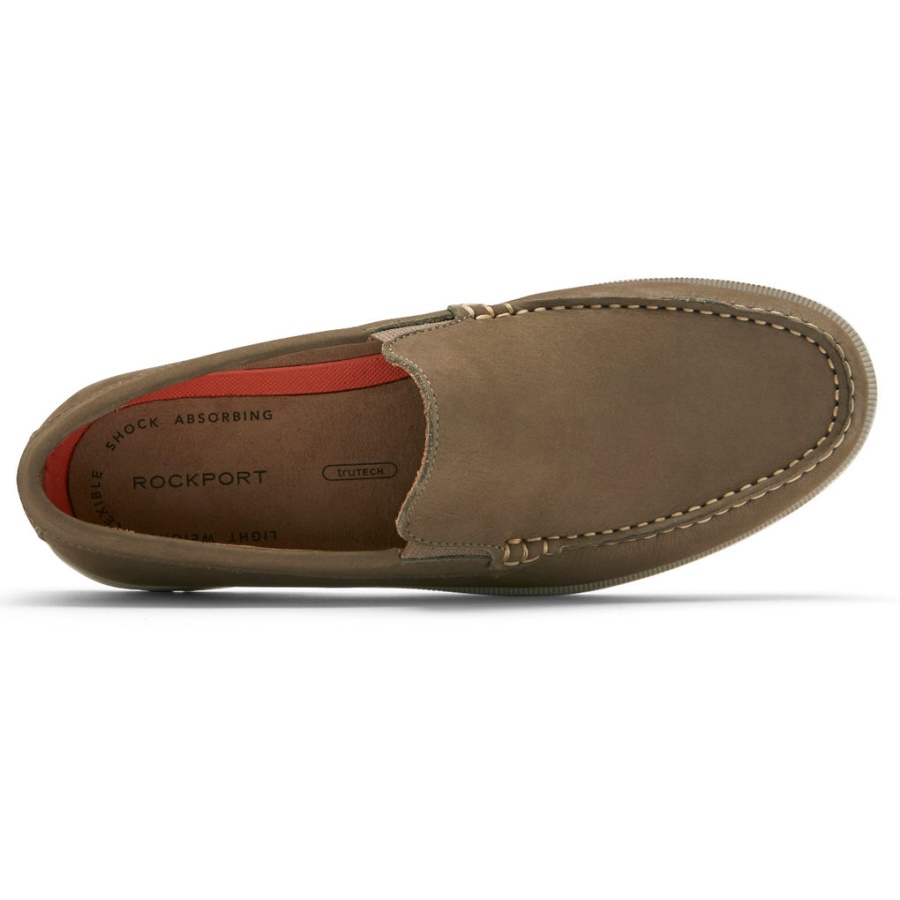 Rockport Herre Palmer Venetiansk Loafer Vicuna Nubuck