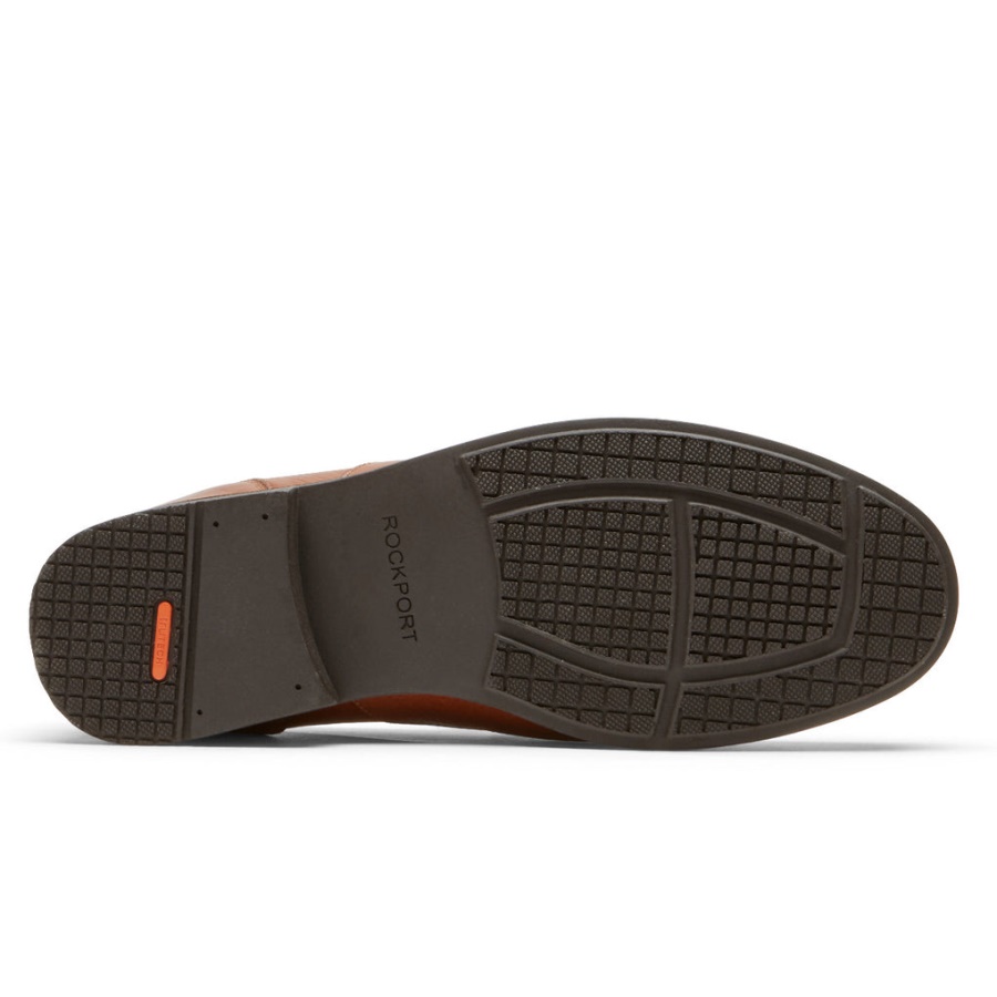 Rockport Herre Preston Penny Loafer Tumbling Tan