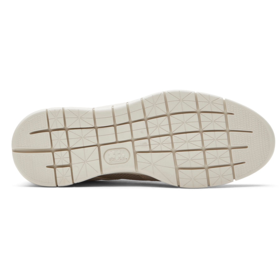 Rockport Menns Primetime Casual Mudguard Sneaker Stein Mesh Lea