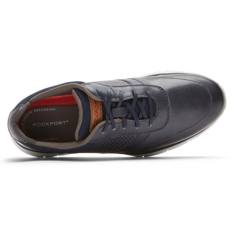 Rockport Herre Primetime Fritidssko Marineblå Glatt Lea