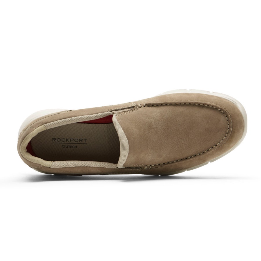 Rockport Herre Primetime Moc Slip-on Steinstolpe Nubuck