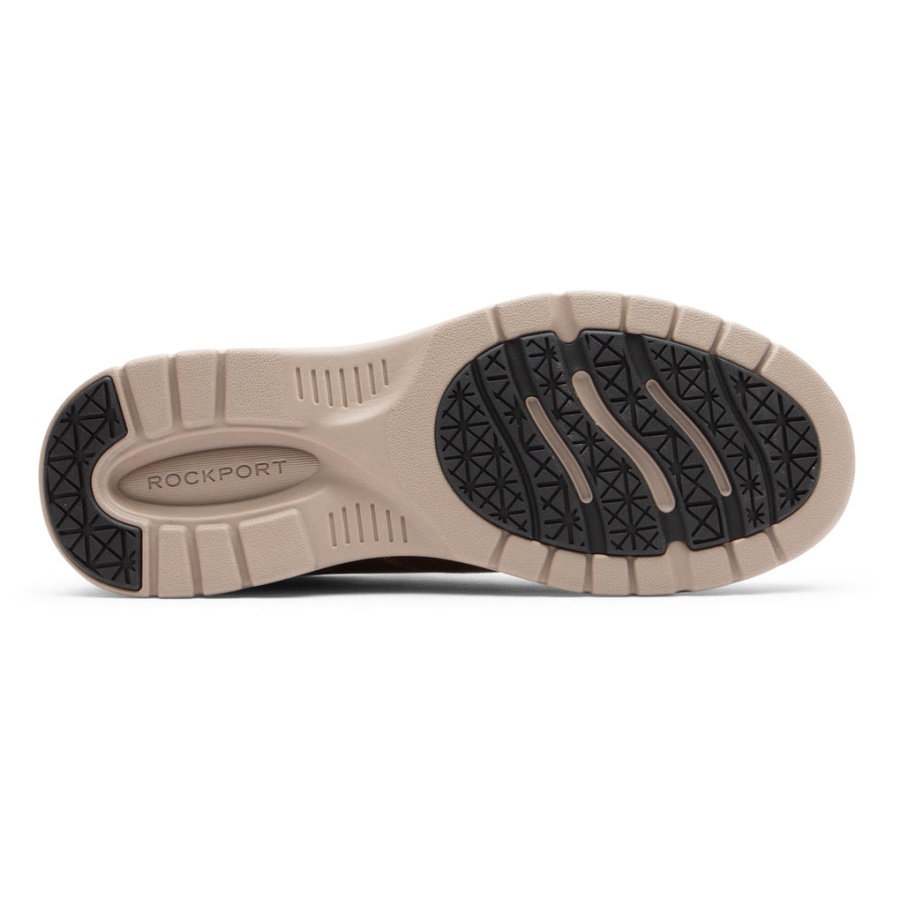 Rockport Menns Prowalker Neste Slip-on Sal Tan Lea