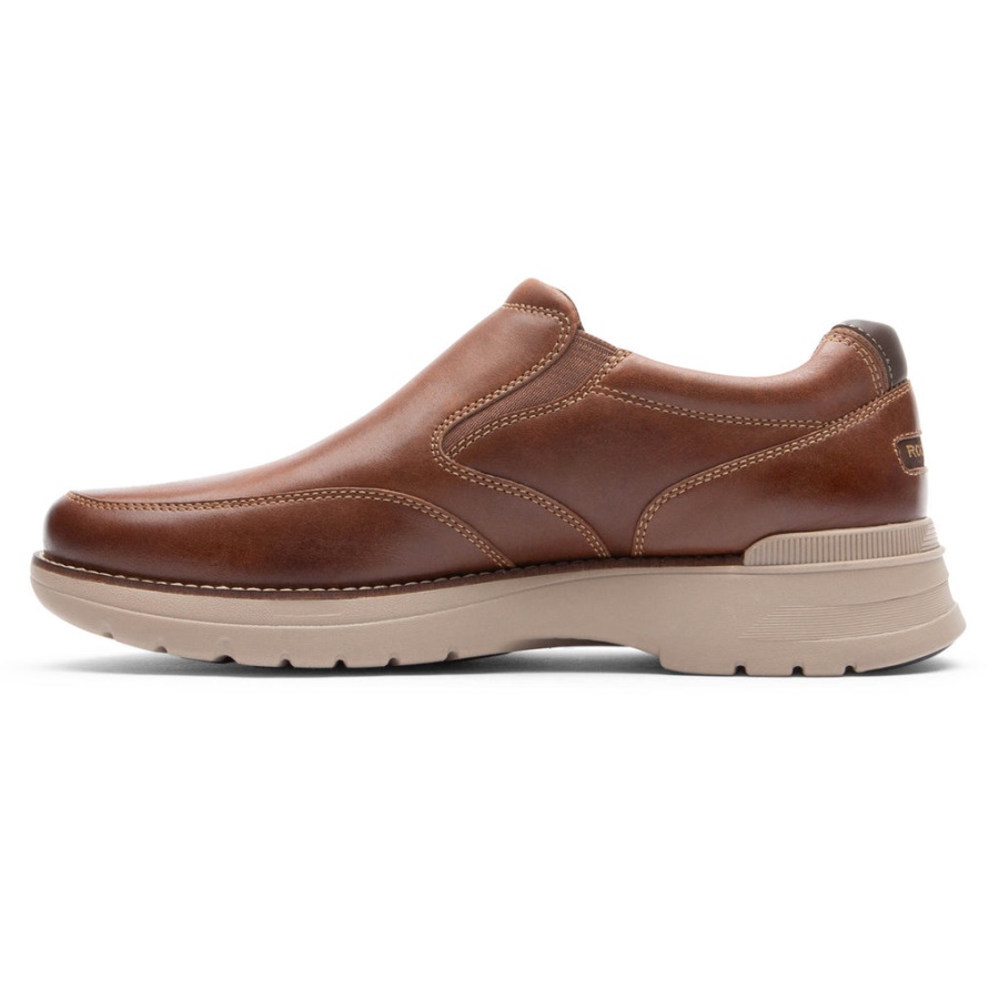 Rockport Menns Prowalker Neste Slip-on Sal Tan Lea