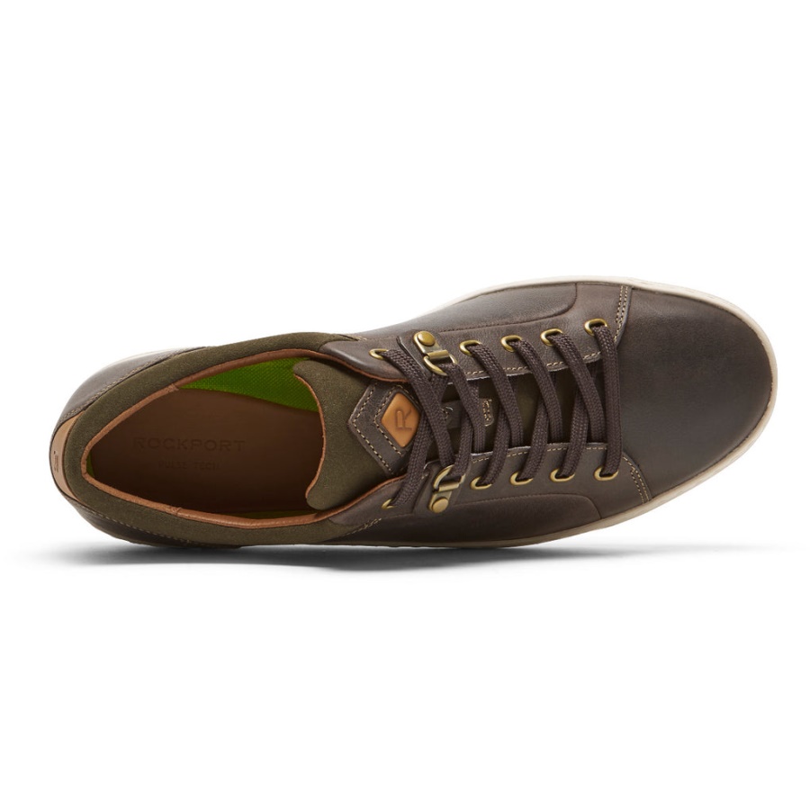 Rockport Herre Pulsetech Cupsole Sneaker Java Skinn