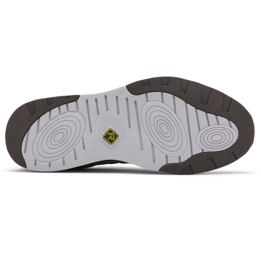 Rockport Herre Pulsetech Sport Ubal Sneaker Stålgrå Nubuck Mesh