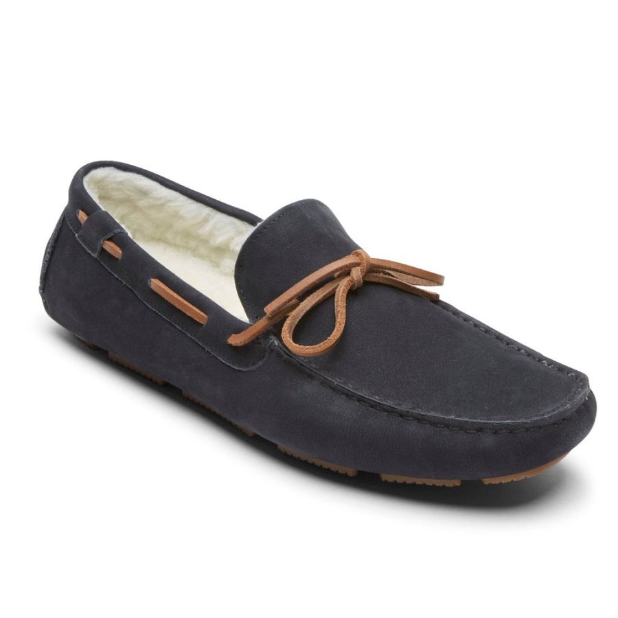 Rockport Menns Rhyder Slips Tøffel Marine