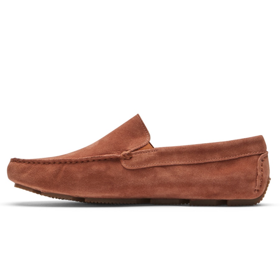 Rockport Herre Rhyder Venetiansk Loafer Tranebær Semsket Skinn