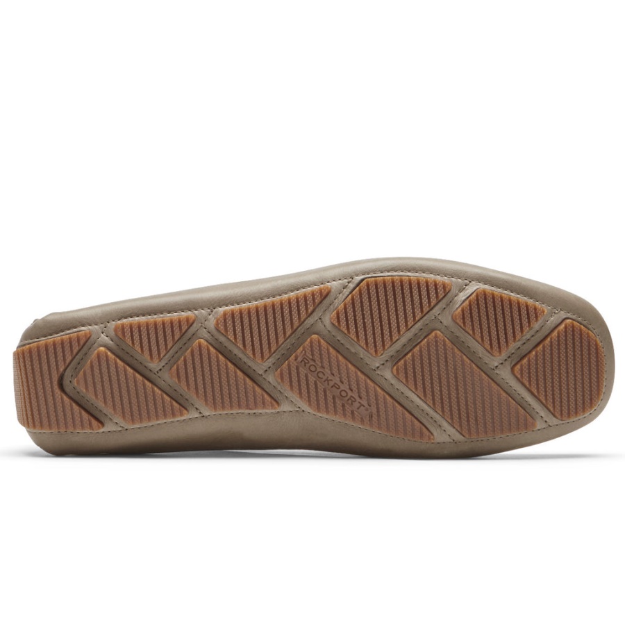 Rockport Herre Rhyder Venetiansk Loafer Taupe Tumlet Skinn