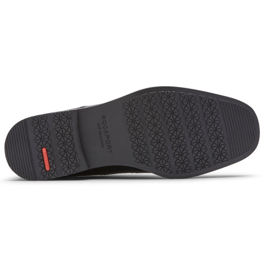 Rockport Menn Robinsyn Vanntett Vanlig Tå Oxford Svart