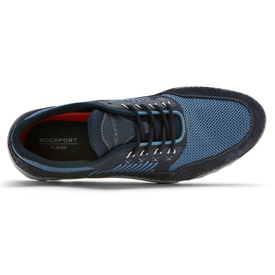 Rockport Herre Rocsports Sneaker Marine Mesh Semsket Skinn