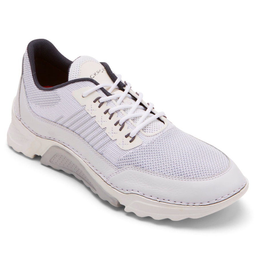 Rockport Herre Rocsports Sneaker Hvit Mesh Skinn