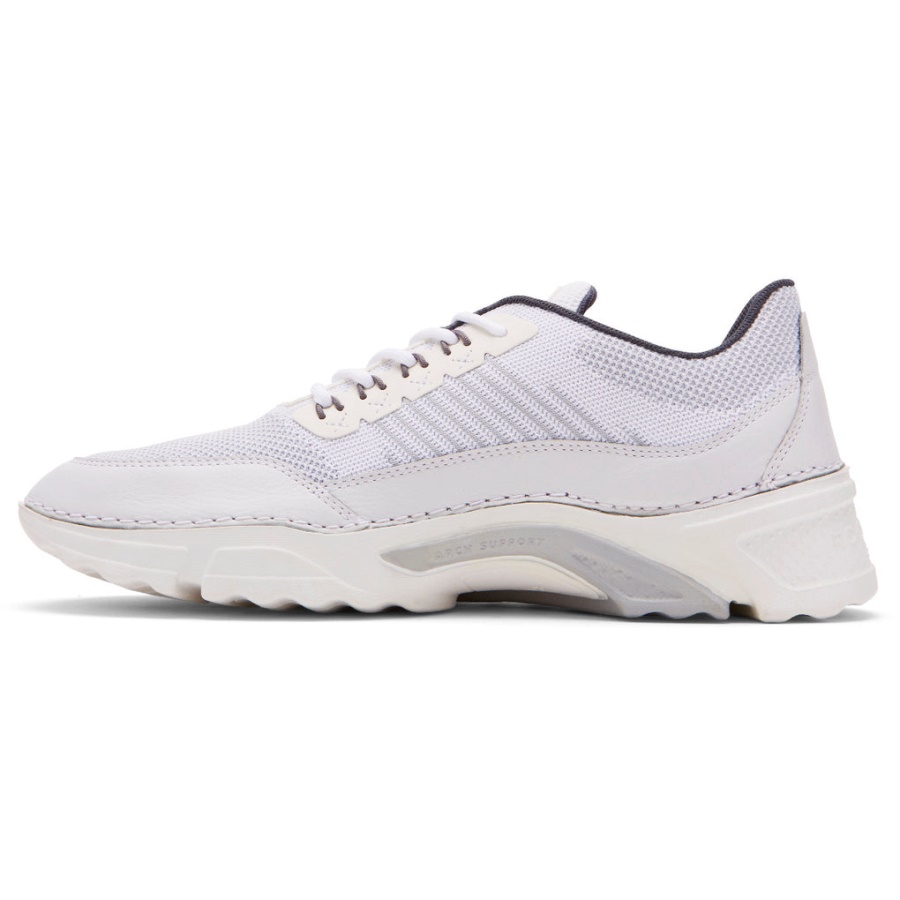 Rockport Herre Rocsports Sneaker Hvit Mesh Skinn