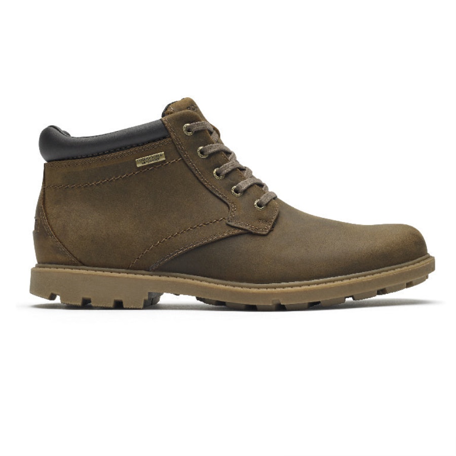 Rockport Herre Robuste Bucks Vanntett Boot Boston Tan