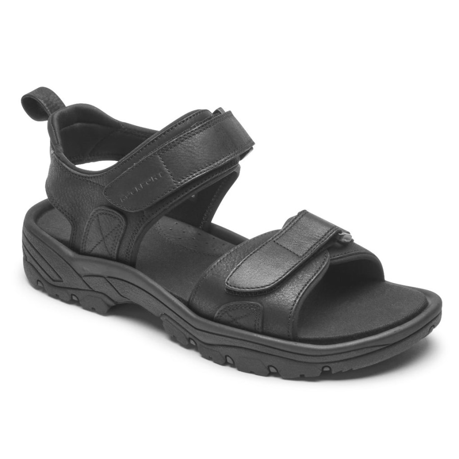 Rockport Herre Springboro Rocklake Sandal Svart