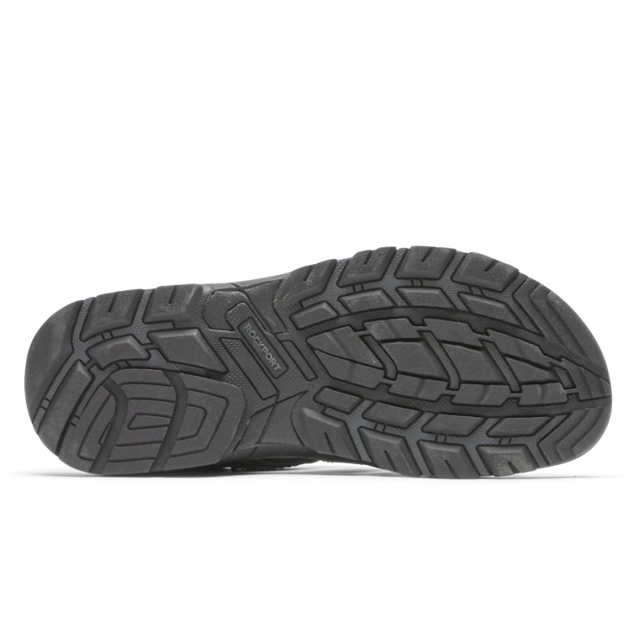 Rockport Herre Springboro Rocklake Fisherman Sandal Svart