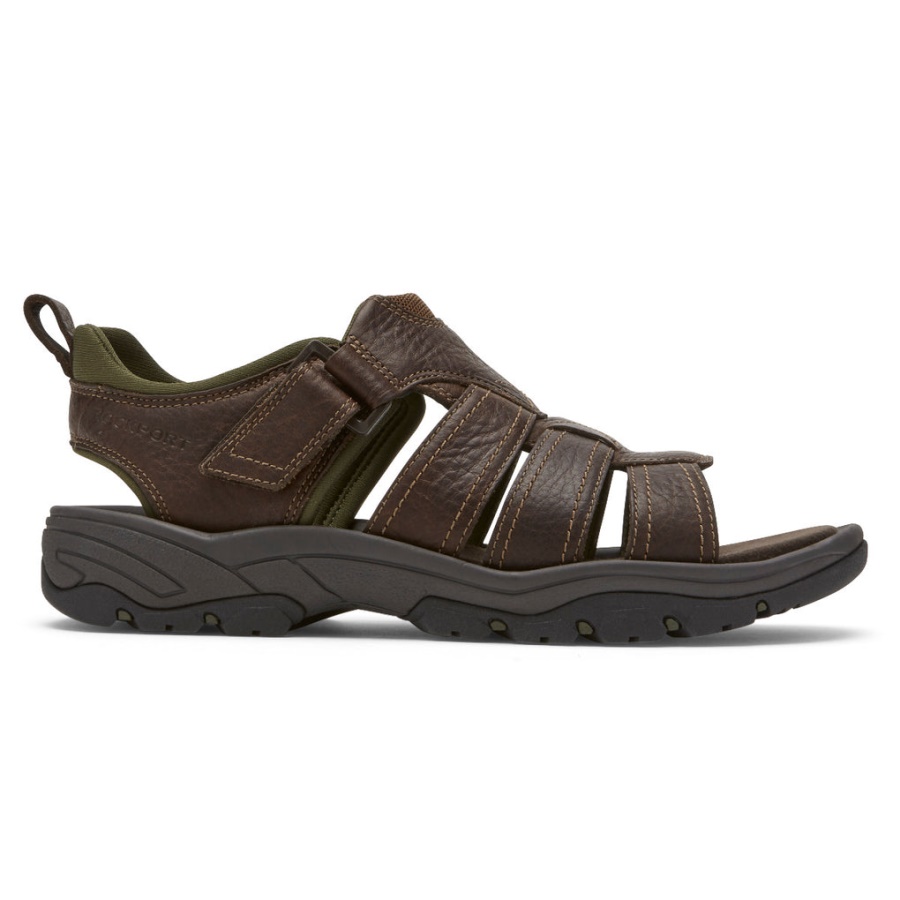 Rockport Herre Springboro Rocklake Fisherman Sandal Brun