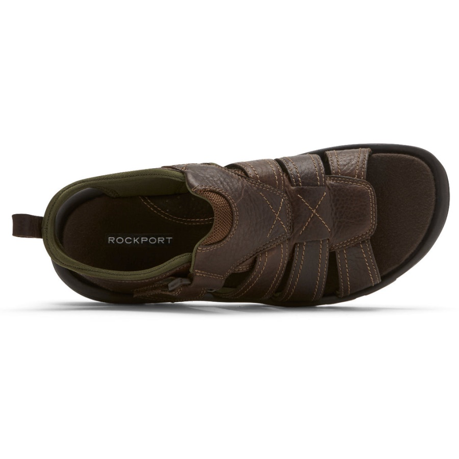 Rockport Herre Springboro Rocklake Fisherman Sandal Brun
