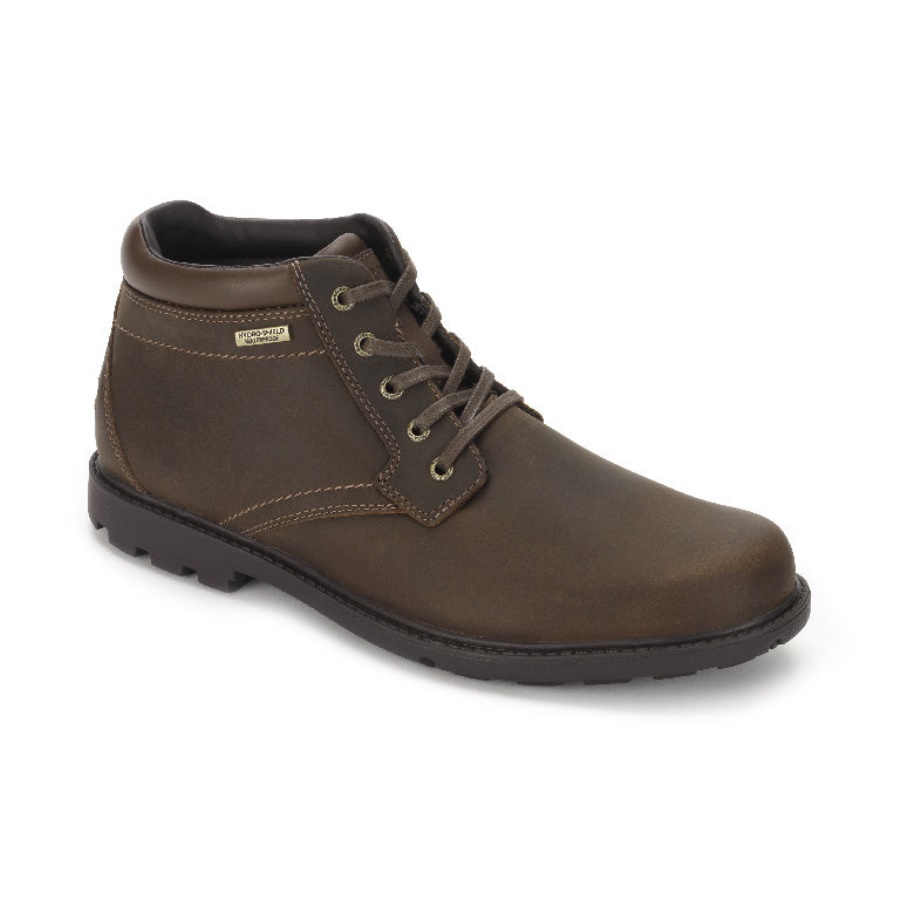 Rockport Menn Stormflo Plain Toe Boot Tan