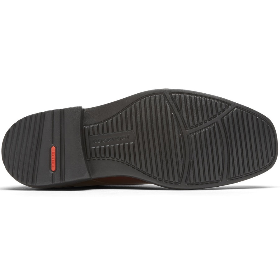 Rockport Menns Stil Leder 2 Sykkel Tå Oxford Ny Brun Gradient