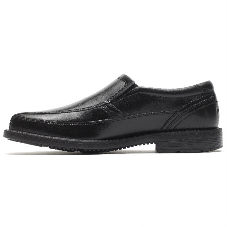Rockport Herre Stil Leder 2 Sykkel Tå Slip-on Svart