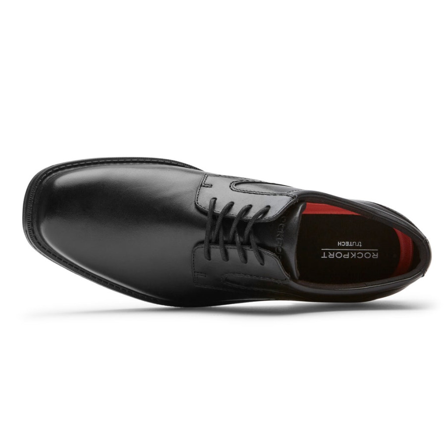 Rockport Menns Stil Leder 2 Vanlig Tå Oxford Svart