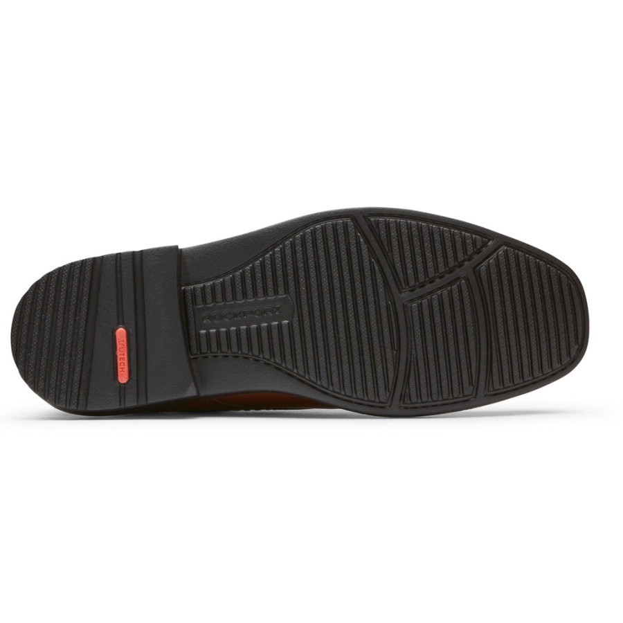 Rockport Menns Stil Leder 2 Vanlig Tå Oxford British Tan