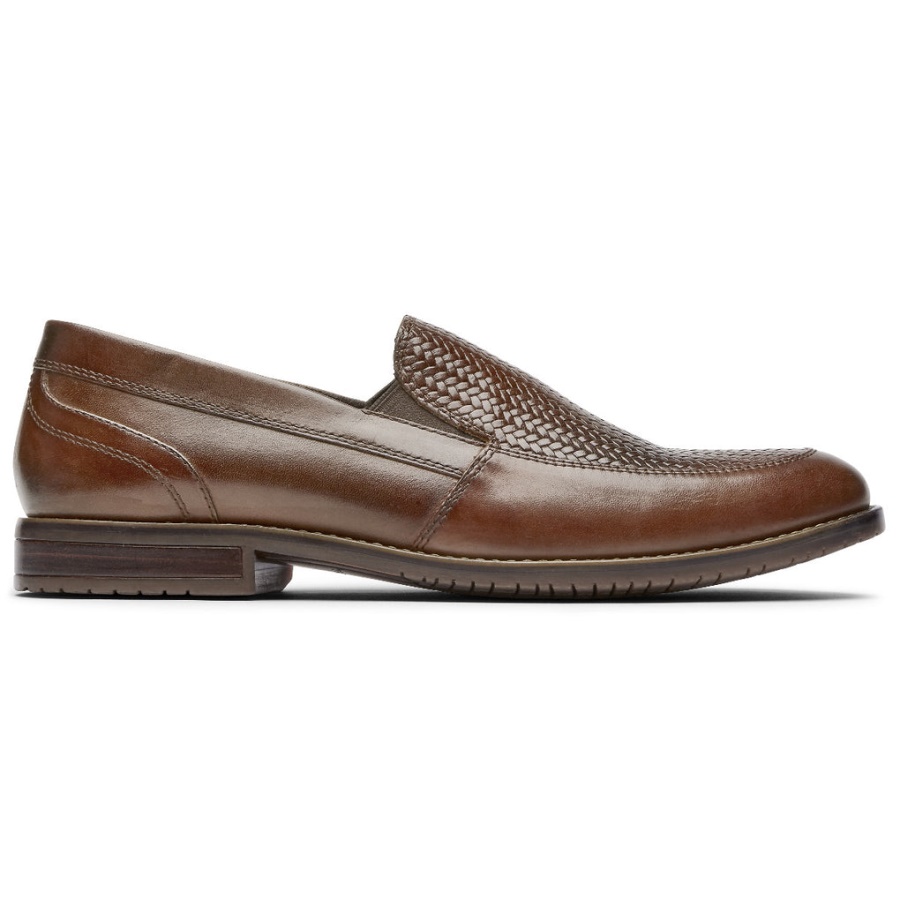 Rockport Herrestil Formål 3 Vevde Loafer Cognac