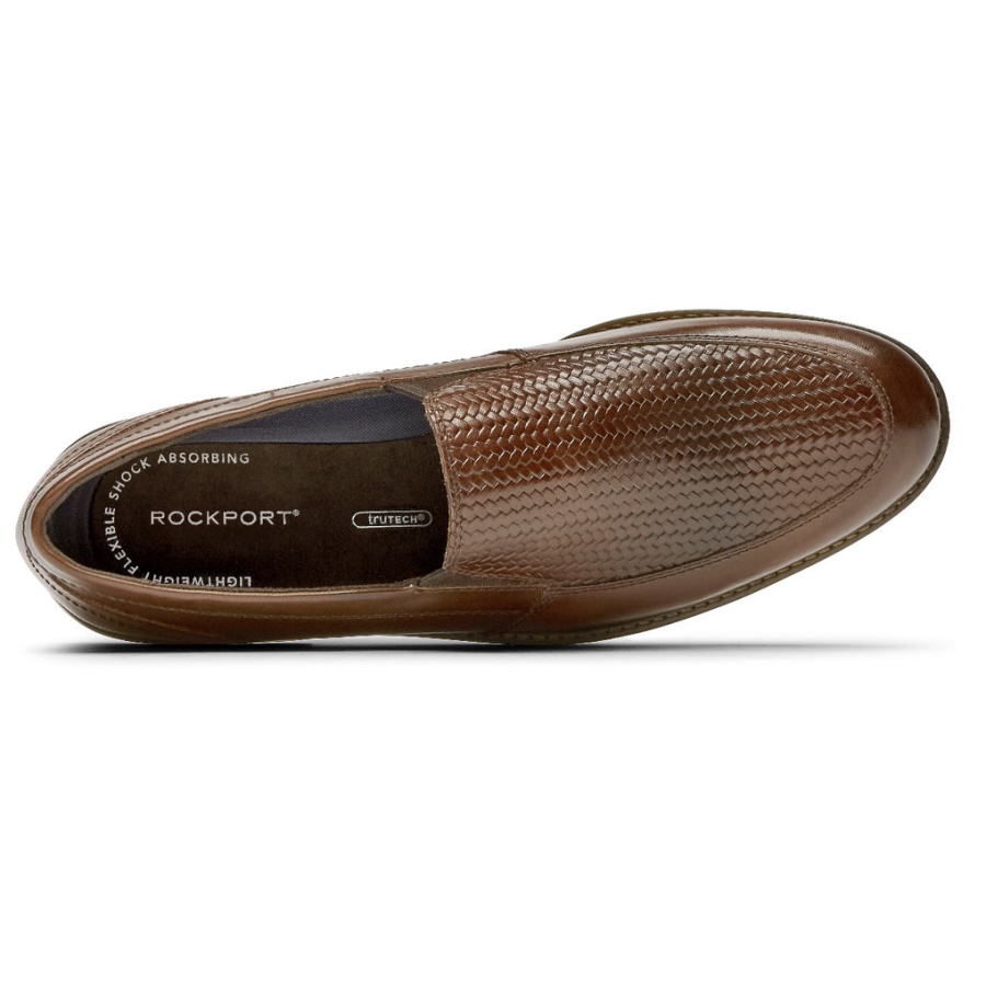 Rockport Herrestil Formål 3 Vevde Loafer Cognac