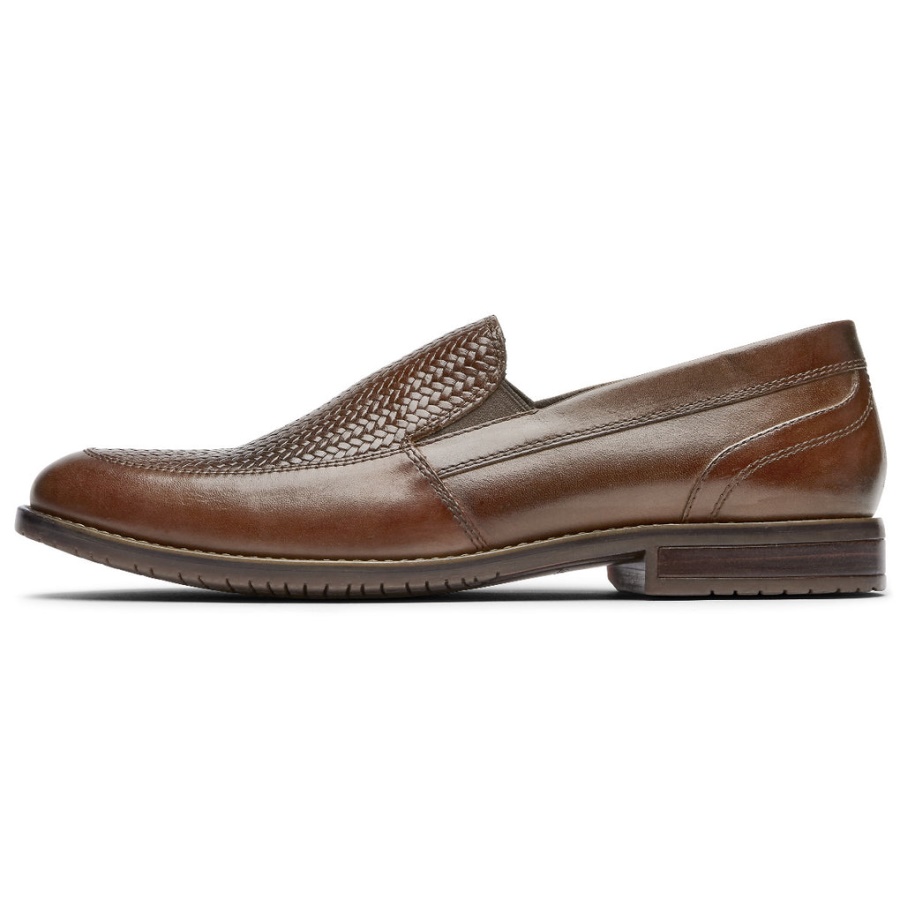 Rockport Herrestil Formål 3 Vevde Loafer Cognac