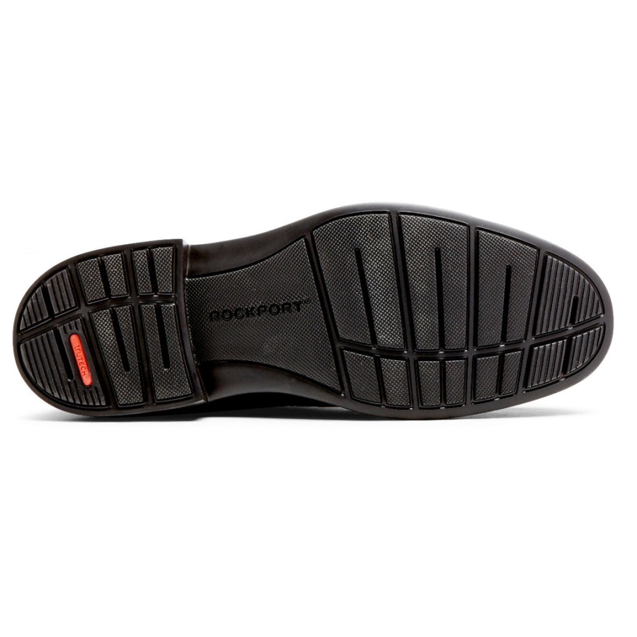 Rockport Menns Tanner Ren Tå Oxford Svart