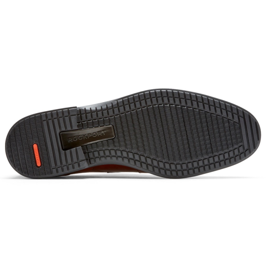 Rockport Menns Total Motion Dressport Forkle Tå Oxford Tan