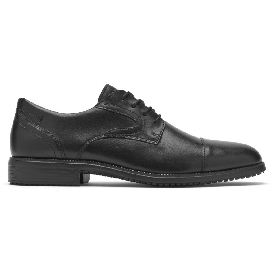Rockport Menns Total Motion Dressport Cap Toe Oxford Svart