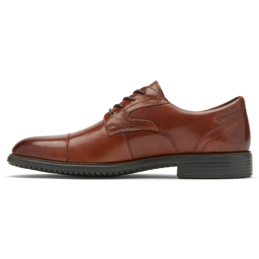 Rockport Menns Total Motion Dressport Cap Toe Oxford Tan