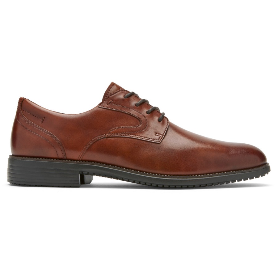Rockport Menns Total Motion Dressport Vanlig Tå Oxford Tan