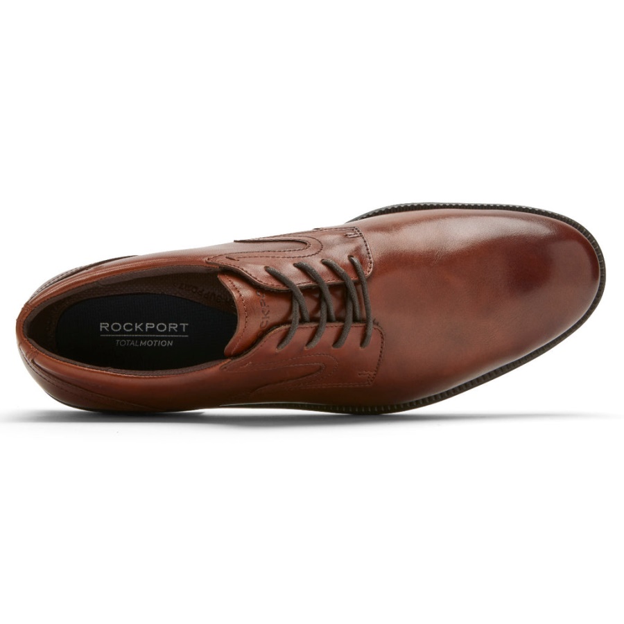 Rockport Menns Total Motion Dressport Vanlig Tå Oxford Tan
