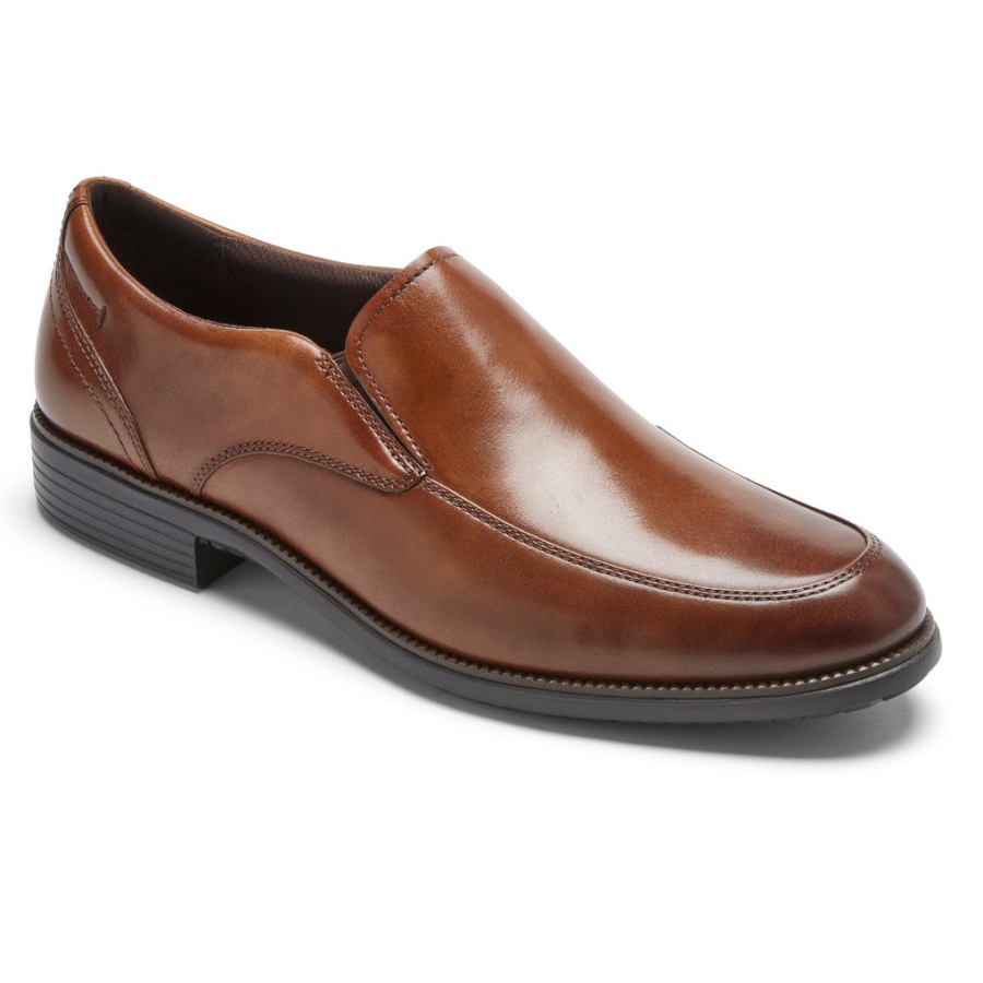 Rockport Menns Total Motion Dressport Slip-on Brunfarge