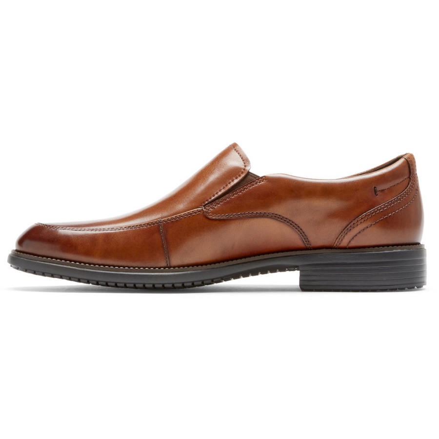 Rockport Menns Total Motion Dressport Slip-on Brunfarge