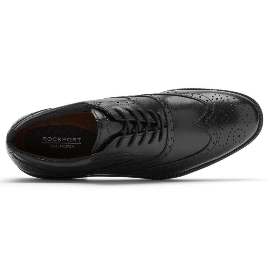 Rockport Herre Total Motion Dressport Vingetip Svart