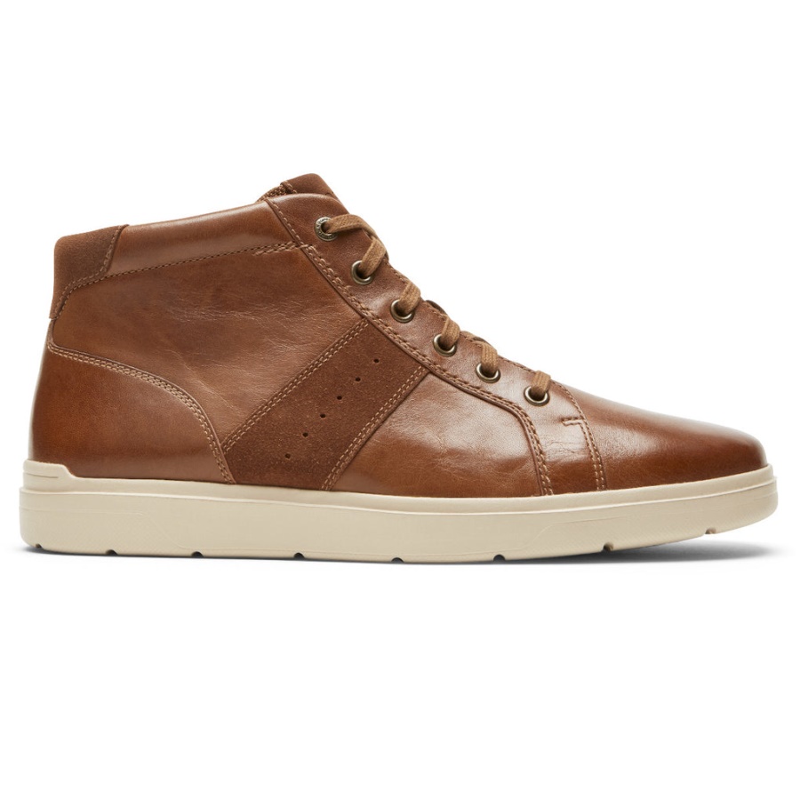 Rockport Menns Total Motion Lite Glidelås Sneaker Tan